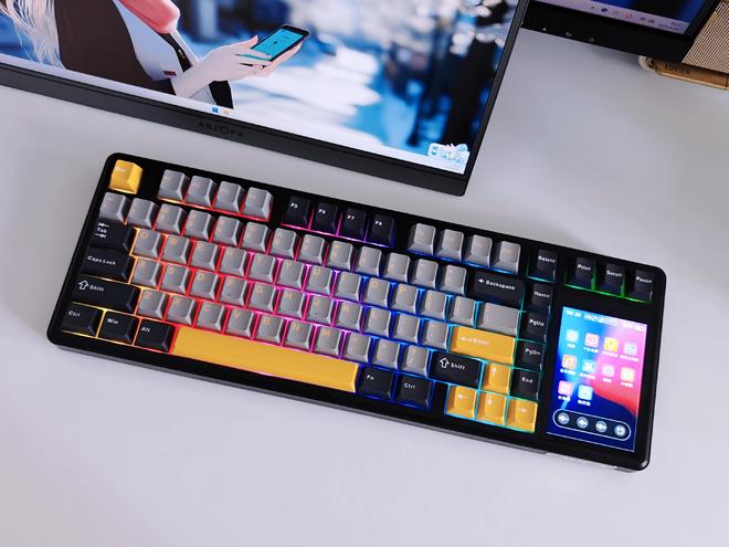 L99带您解锁机械键盘新形态开元棋牌试玩触控大屏加持狼蛛(图11)